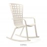 Nardi Folio rocking outdoor chair in corda