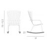 Nardi Folio rocking kit dimensions