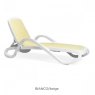 Nardi Alfa outdoor sun lounger in bianco/beige