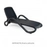 Nardi Alfa outdoor sun lounger in antracite/antracite