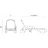 Nardi Alfa outdoor sun lounger dimensions
