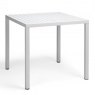 Nardi Cube 80 outdoor dining table white