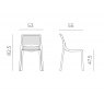Nardi Doga dining chair dimensions