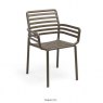 Nardi Doga outdoor dining armchair in Tabacco