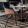 Bontempi Casa Bontempi Casa Mood dining chair - wooden frame with arms upholstered
