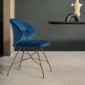 Bontempi Casa 3483 Drop Metal Spider Base Dining chair