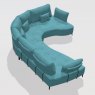 Fama Kalahari unik 5 seater round corner - U1+MB1+R+H2+U2