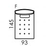Fama Arianne Plus F chaise module measurements