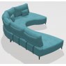 Fama Kalahari unik 4 seater round corner - MB1+R+H2