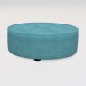Fama Arianne Love RL large round footstool with 3cm feet