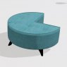 Fama Arianne Love QL large round footstool with 10cm feet