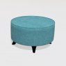 Fama Arianne Love RM large round footstool with 10cm feet