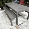 Rio alu 210 table with alu outdoor bench