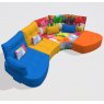 Fama Arianne Love sofa U1+S1+N+R+PT2 with 3cm feet