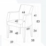 Fama Marilin accent chair schematic