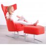 Fama Kangou rocking armchair with footstool