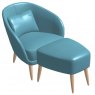 Fama komba armchair with footstool