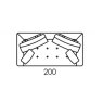 Fama Manacor sofa - 200cm dimensions