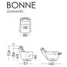 Fama Bonne chair measurements