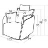 Fama Eva armchair dimensions