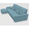 Fama Boston sofa with footstool A+PT fabric