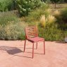 Nardi Doga bistrot dining chair seat pad outdoor setting