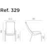 Nardi Net lounge armchair dimensions