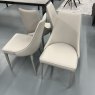 Bontempi Casa 4 x Bontempi Casa Clara dining chairs 4090 - covered in TR516 faux leather