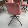 Bontempi Casa 4 x Kuga Slim dining chairs 4079 - covered in M028 - TVT05