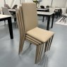 Bontempi Casa 4 x Bontempi Casa Malik dining chairs - covered in 4007 ECO-TR518