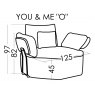 Fama Teseo O you&me loveseat