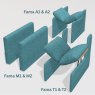 Fama Hermes A1-A2, M1-M2, T1-T2 arms