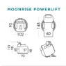 Fama Moonrise Powerlift dimensions