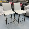 Bontempi Casa 2 x Bontempi Casa Nata low barstools - covered in TR516 faux leather