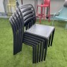 6 x Nardi Costa outdoor dining chairs - antracite