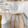 Connubia Calligaris Academy dining chair - wooden leg - CB2159