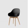 Connubia Calligaris Academy dining chair - wooden leg - CB2142