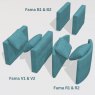 Fama Ravel B1-B2, V1-V2, R1-R2 arms
