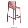 Nardi Doga outdoor high barstool in marsala