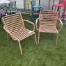 Nardi Doga relax outdoor armchairs in cappucino in stock