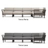 Terra Perla and Terra Lava Maximo 5 corner sofa
