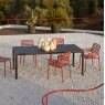 Nardi Tevere compact outdoor extending dining table - antracite