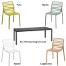 Nardi Rio 140 extending dining set - antracite