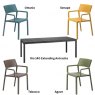 Nardi Outdoor Nardi Rio 140 extending dining set with 6 x trill dining armchairs