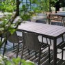 Nardi Outdoor Nardi Rio 140 extending dining set with 6 x Tiberena bistrot dining chairs