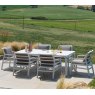 Nardi Alloro outdoor extending dining table 140 Tortora-Verniciato bianco