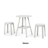Nardi Combo table in gesso