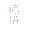 Nardi Combo table - dimension