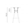 Nardi Combo table high kit dimension