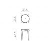 Nardi Stack Mini lowstool dimension
